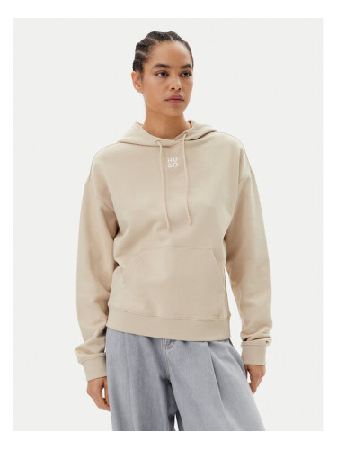 HUGO Суитшърт Delfinia 50522423 Бежов Regular Fit