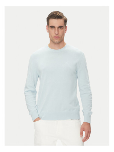 Calvin Klein Пуловер LV040BM343 Син Regular Fit