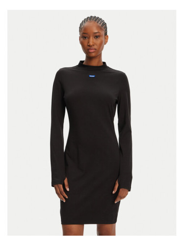 HUGO Ежедневна рокля Nilla 50545016 Черен Slim Fit