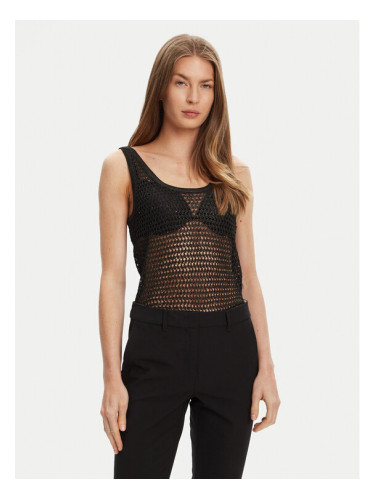 Guess топ W5YR29 Z37G0 Черен Regular Fit