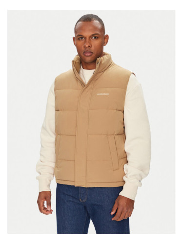 Guess Jeans Жилетка за костюм M4BN47 WGII2 Бежов Regular Fit