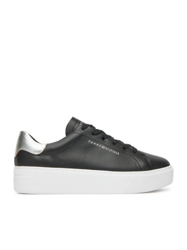 Tommy Hilfiger Сникърси Essential Platform Court Sneaker FW0FW08756 Черен
