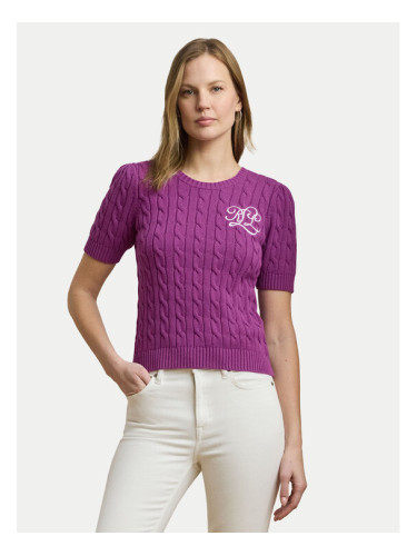 LAUREN RALPH LAUREN Пуловер 200976989002 Виолетов Slim Fit
