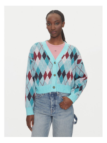 Tommy Jeans Кардиган DW0DW21180 Зелен Relaxed Fit