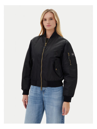 Guess Jeans Яке бомбър W5RL81 WHAA2 Черен Regular Fit