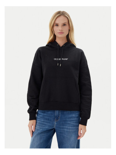 Guess Jeans Суитшърт W5RQ27 K68I4 Черен Oversize