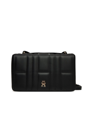 Tommy Hilfiger Дамска чанта Th Feminine Conv Crossover AW0AW17454 Черен