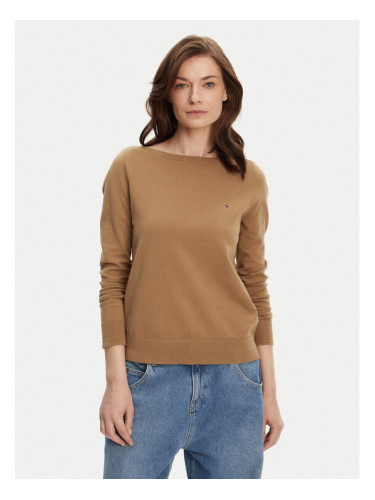 Tommy Hilfiger Пуловер WW0WW40099 Кафяв Regular Fit