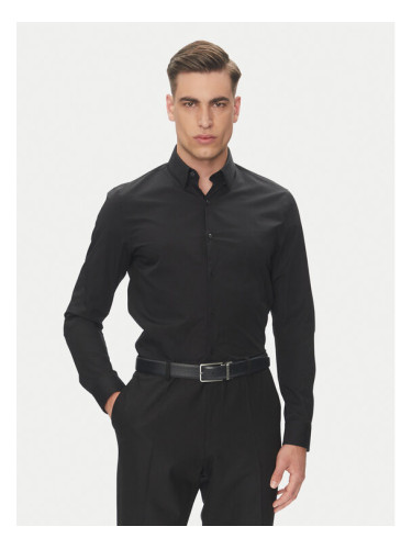 Calvin Klein Риза Essential LV019EU030 Черен Slim Fit
