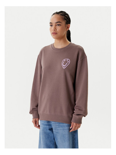 HUGO Суитшърт 50545052 Кафяв Oversize