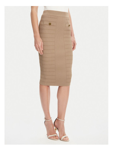 Guess Пола тип молив W5YD66 Z0130 Кафяв Slim Fit