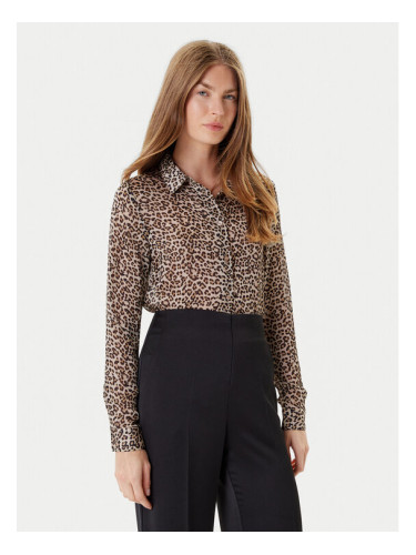 Guess Риза W5YH0X WDW82 Бежов Regular Fit