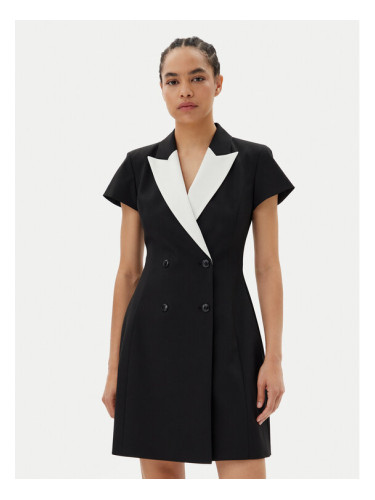 HUGO Коктейлна рокля Kazuna 50544765 Черен Regular Fit