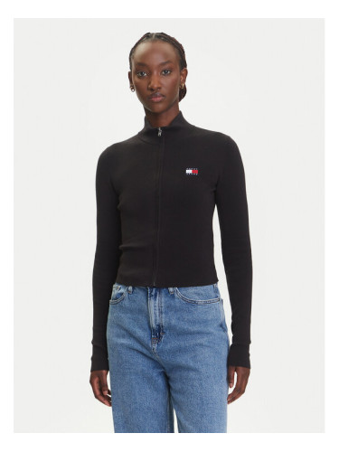 Tommy Jeans Кардиган DW0DW20967 Черен Slim Fit