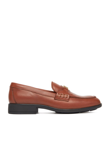 Tommy Hilfiger лоуфъри с дебела подметка Th Logo Leather Loafer FW0FW08705 Кафяв