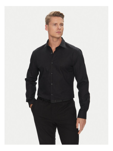 HUGO Риза Kenno 50544934 Черен Slim Fit