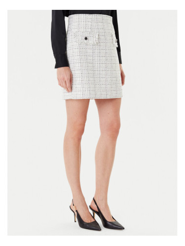 Guess Мини пола W5YD15 WHDB2 Бял Regular Fit