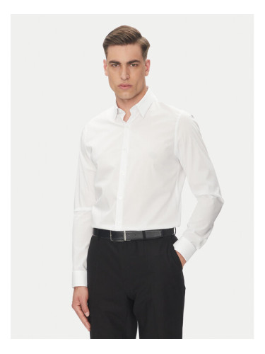 Calvin Klein Риза Essential LV019EU030 Бял Slim Fit