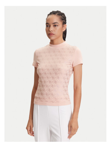 Guess Тишърт W4BI26 J1314 Розов Regular Fit