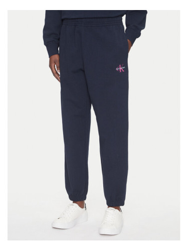 Calvin Klein Jeans Долнище анцуг Monologo LV047B235G Тъмносин Regular Fit