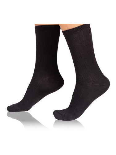 Bellinda 
FANCY RIB MODAL SOCKS - Women's Modal Socks - Black
