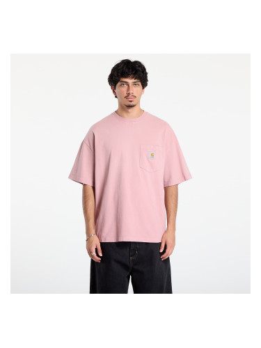Тениска Carhartt WIP S/S Hudson Pocket T-Shirt UNISEX Daphne Chalk Wash XS