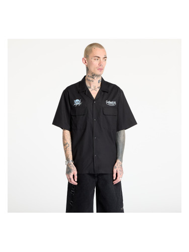 Риза Carhartt WIP Short Sleeve Deli Shirt UNISEX Black/ Bluebird S