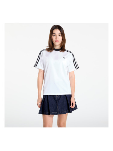 Тениска adidas Adicolor Football Jacquard T-Shirt White XS