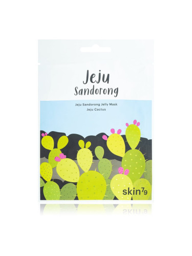 Skin79 Jeju Sandorong Jeju Cactus подхранваща платнена маска с хидратиращ ефект 33 мл.