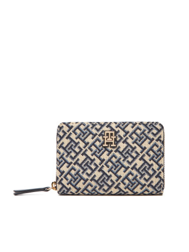 Портфейл Tommy Hilfiger Th Jacquard Med Za AW0AW17479 Тъмносин