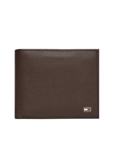 Портфейл Tommy Hilfiger Th Flag Cc And Coin AM0AM13519 Кафяв