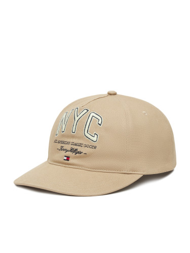 Шапка с козирка Tommy Hilfiger Flag Seasonal 5 Panel AM0AM13562 Бежов