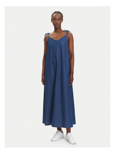 Pieces Дънкова рокля Tenim 17157940 Тъмносин Loose Fit