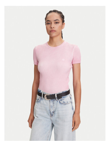 Miss Sixty Тишърт 6S2SJ44500 Розов Slim Fit