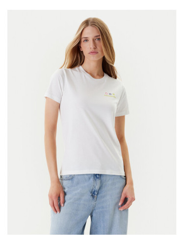 Converse Тишърт Sea 10027759-A01 Бял Regular Fit