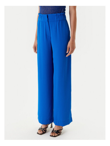 Morgan Панталони тип палацо 242-PBIRD Син Wide Leg