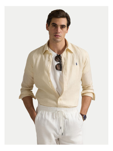 Polo Ralph Lauren Риза 710968915005 Бежов Slim Fit