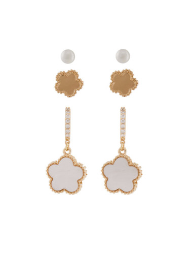 Aldo Комплект чифта обеци Jende 13995031 Златист