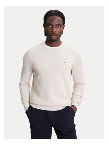 Tommy Hilfiger Пуловер Essential MW0MW36347 Бежов Regular Fit