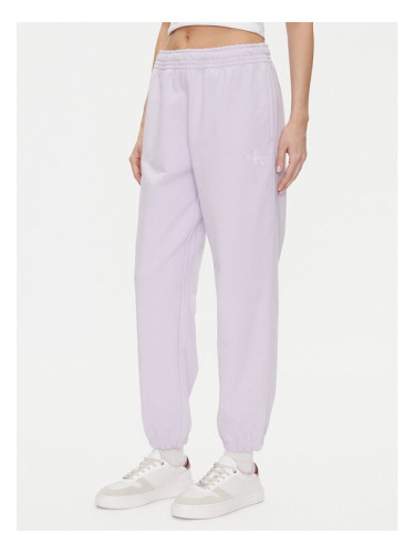 Calvin Klein Jeans Долнище анцуг Monologo LV047B235G Виолетов Regular Fit
