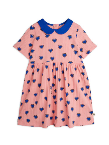 MINI RODINI Ежедневна рокля 2525011028 Розов Regular Fit