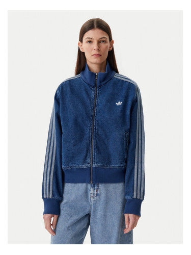 adidas Суитшърт adicolor Denim JD2570 Син Regular Fit