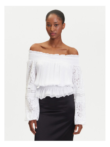 Guess Блуза W5GH0S WE550 Бял Regular Fit