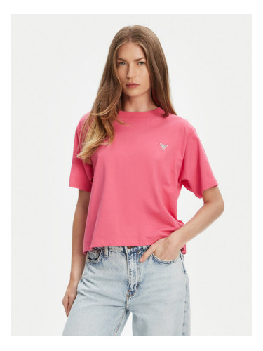 Guess Jeans Тишърт W4YI05 K8HM0 Розов Boxy Fit