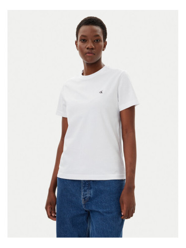 Calvin Klein Jeans Тишърт LV047B224G Бял Regular Fit