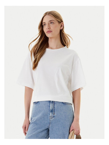 United Colors Of Benetton Тишърт 3903D10AA Бял Boxy Fit