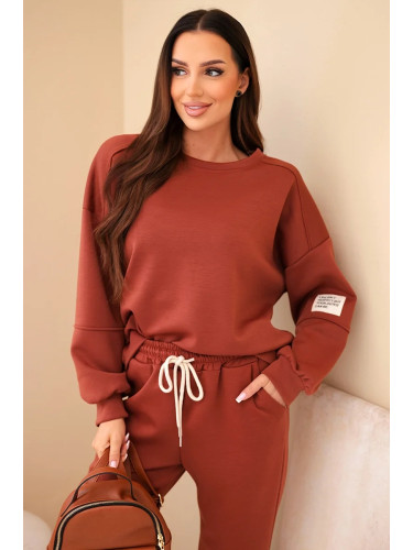 Kesi Włoski Set sweatshirt + pants butter orange