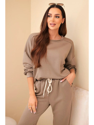 Kesi Włoski Set sweatshirt + pants butter fango