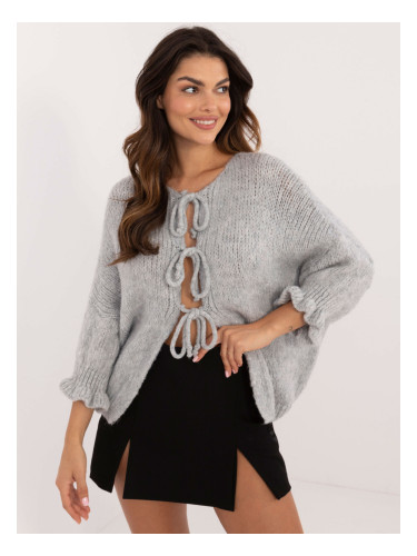 Grey women's oversize sweater