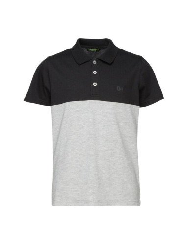 Lewro DUSTY Момчешка тениска с яка, черно, размер 116-122